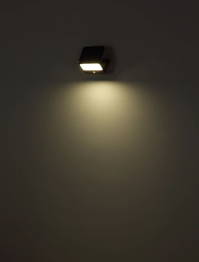 Globo Lighting Wall Mounted Solar Light 5W 500lm Natural White 4000K with Motion Sensor IP65 14.2cmx9cmcm