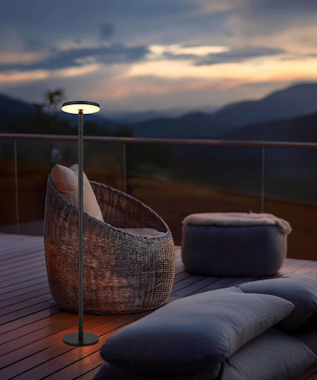Globo Lighting Ηλιακό Φωτιστικό Δαπέδου 6W με Θερμό Λευκό Φως 3000K IP54