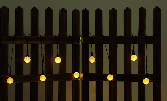 Globo Lighting Κρεμαστό Ηλιακό Φωτιστικό Γιρλάντα με Θερμό Λευκό Φως 3000K IP44