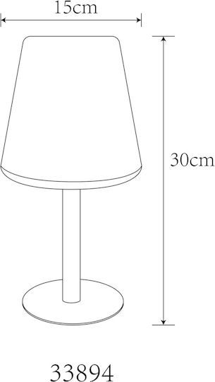 Globo Lighting Tischplatte Solarleuchte mit Warmes Weiß Licht 3000K IP44