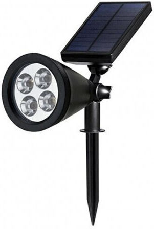 Optonica Spiked Solar Light 1.5W 60lm Green with Photocell IP65