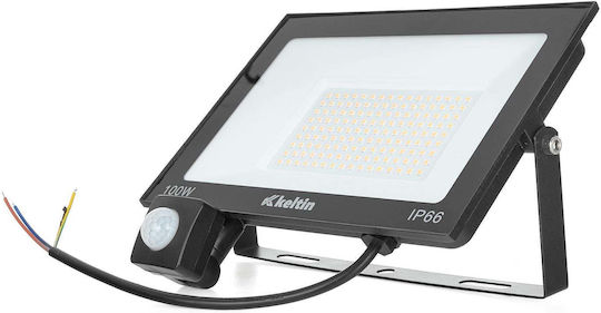 Led Spotlight Motion Sensor Cool White 100 W 6500k Keltin K02016