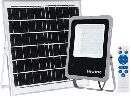 Bormann BLF2750 Solar Proiector LED 400W Alb Rece 6500K cu Telecomandă