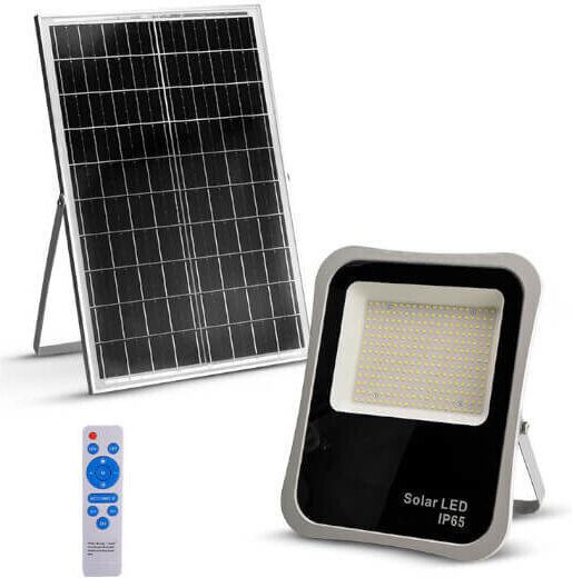 Bormann BLF2750 Solar Proiector LED 400W Alb Rece 6500K cu Telecomandă