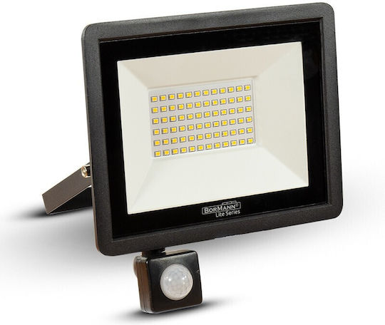 Bormann BLF1910 Waterproof LED Flood Light 10W Natural White 4000K With Motion Sensor IP65