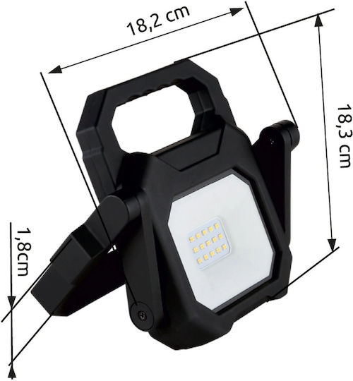 Globo Lighting Στεγανός Προβολέας LED 6W Φυσικό Λευκό 4000K IP54
