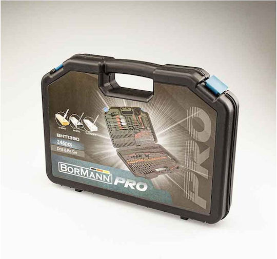 Bormann BHT1390 Feather Drill in Casetina for Metal, Wood and Masonry