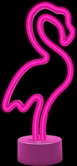 Neon Led On Stand Flamingo Pink Usb-c Fsc-11 Forever Light