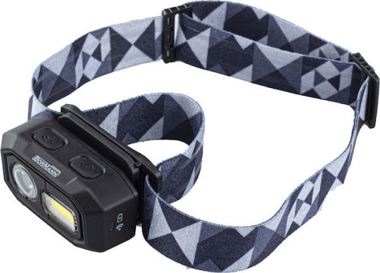 Bormann Rechargeable Headlamp LED IP54 Dual Function with Maximum Brightness 480lm BPR6030