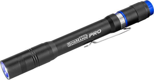 Bormann Rechargeable Flashlight LED IPX4 with Maximum Brightness 120lm