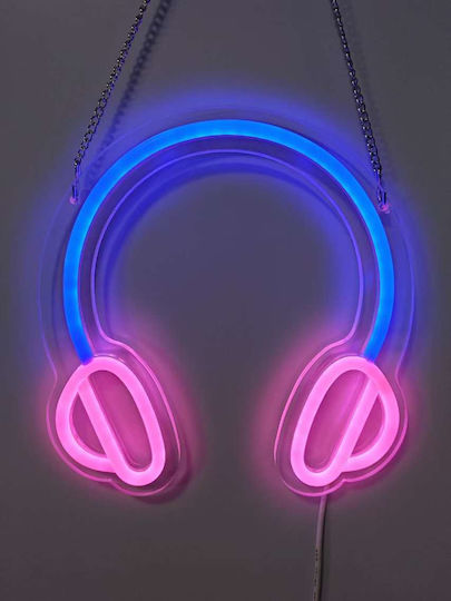 Mecharite Neon Διακοσμητικό Φωτιστικό LED RGB 40x20εκ.