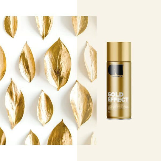 Cosmos Lac Σπρέι Βαφής Effect με Μεταλλικό Εφέ Gold 400ml