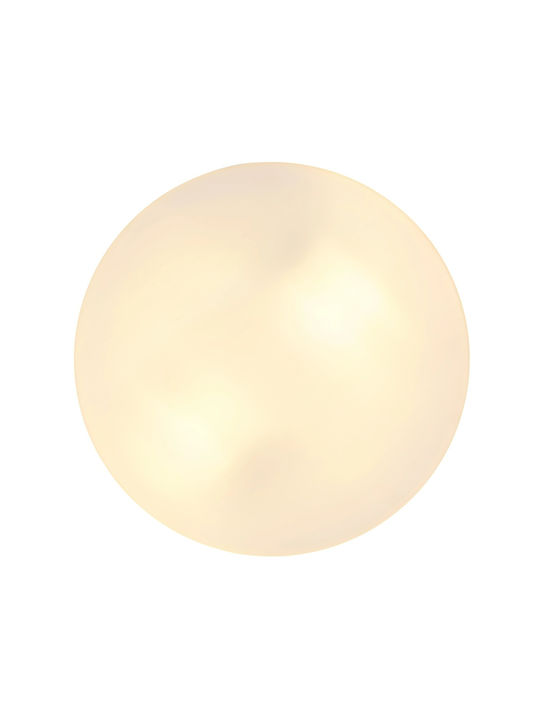 Globo Lighting Ceiling Mount Light Bathroom 24cm Black with Socket E27