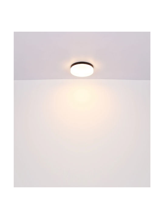Globo Lighting Ceiling Mount Light Bathroom 24cm Black with Socket E27