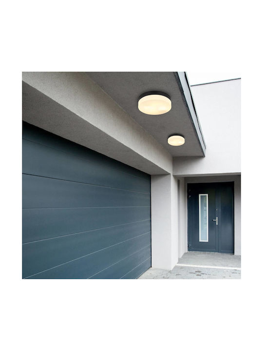 Globo Lighting Ceiling Mount Light Bathroom 24cm Black with Socket E27