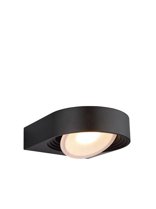 Globo Lighting Επιτοίχιο Εξωτερικό Φωτιστικό LED IP44 6.3W με Θερμό Λευκό Φως 16x6.6εκ.
