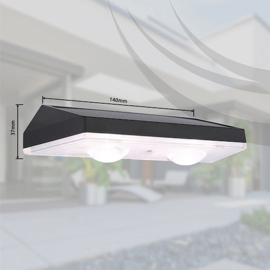 Globo Lighting Wall-Mounted Outdoor Ceiling Light LED IP44 0.4W with Cool White Light 14x3.7εκ.