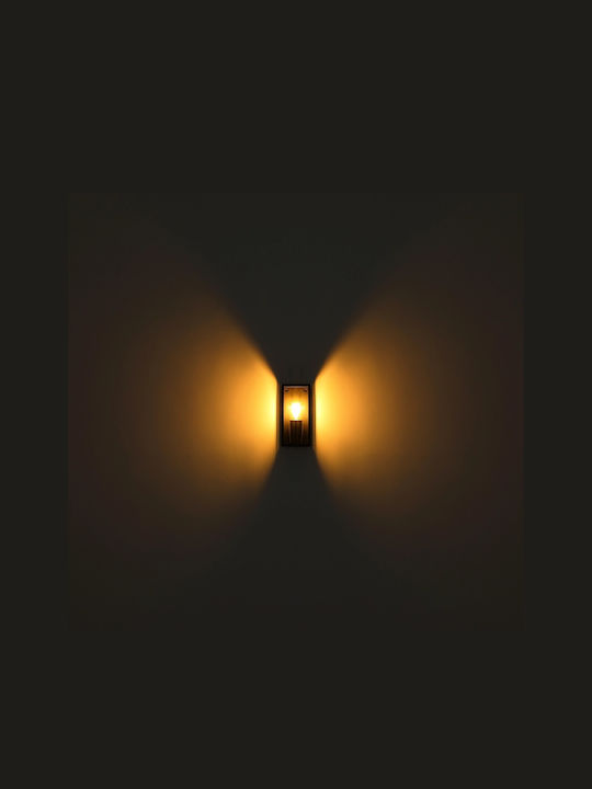 Globo Lighting Wall-Mounted Outdoor Ceiling Light E27 IP44 13x24.8εκ.