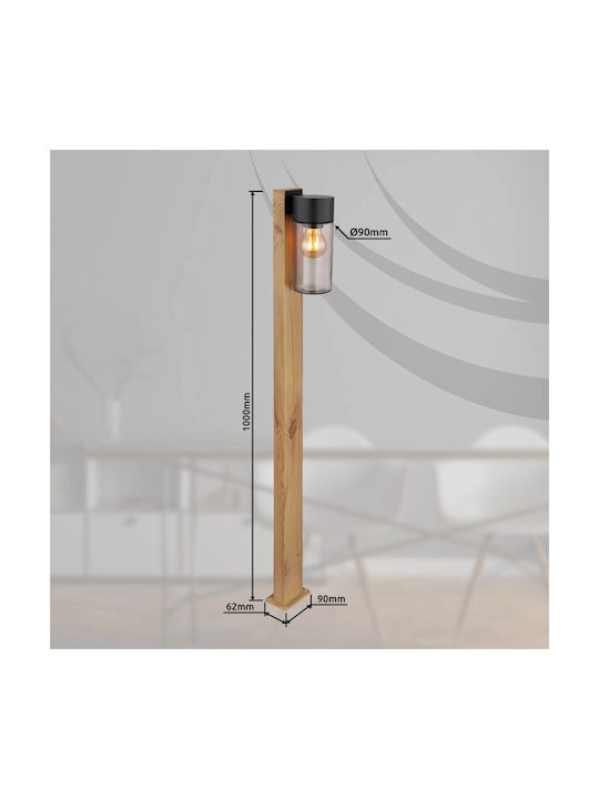 Globo Lighting Lampa Post Mic De Exterior 40W IP44 Pentru Bază De Bec E27 Maro