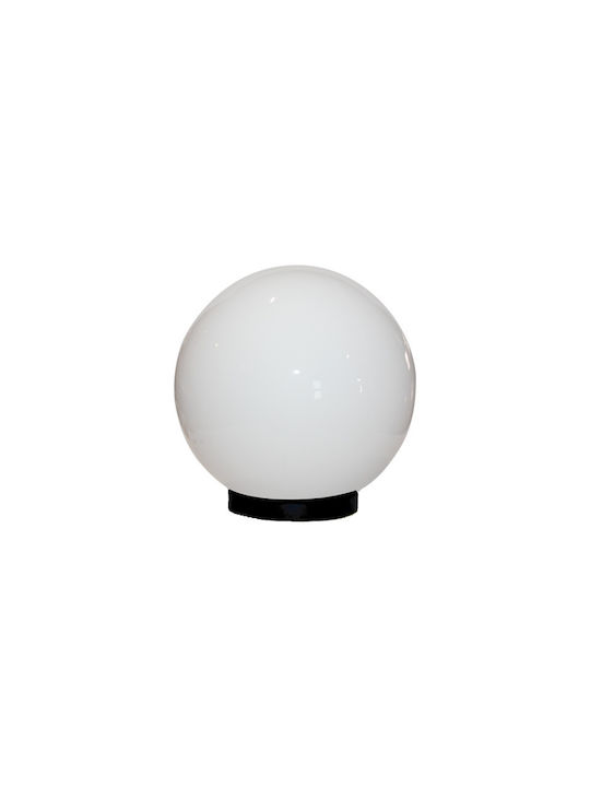 Aca Lamp Globe Outdoor IP44 for Socket E27 White