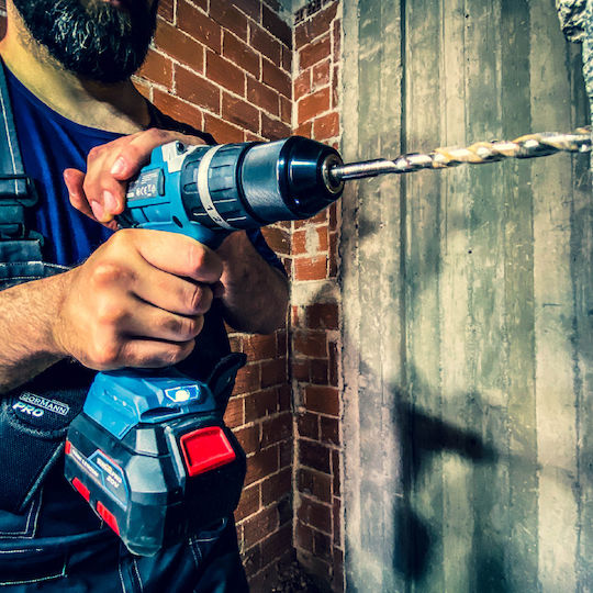 Bormann Pro BBP5140 Percussive Battery Brushless Drill Driver 20V 2x2Ah