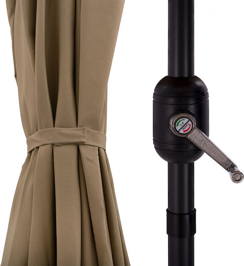 HomeMarkt Cambell Replacement Umbrella Fabric Brown 1.8x2.7m