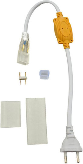 Power Cable Plug Universe LED Strip 230volt Up to 50m Terminal Cap 2-u009256