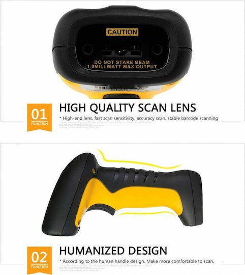 Netum Handheld-Scanner Drahtlos mit 1D-Barcode-Lesefunktion