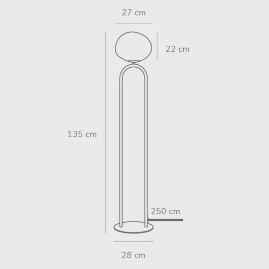 Nordlux Shapes Floor Lamp H135xW27cm. with Socket for Bulb E27 Yellow