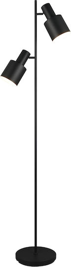 Trio Lighting Floor Lamp H161xW48cm. with Socket for Bulb E27 Black
