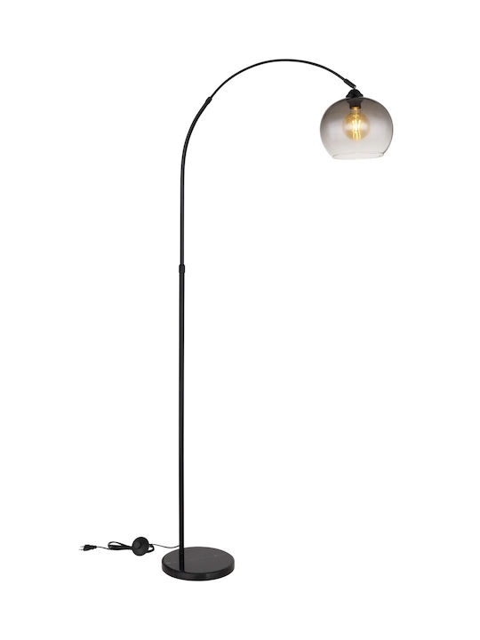 Globo Lighting Newcastle Floor Lamp H196xW30cm. with Socket for Bulb E27 Silver