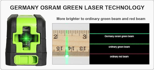 Huepar Self-leveling Linear Laser Level Green Beam with Working Range 20m