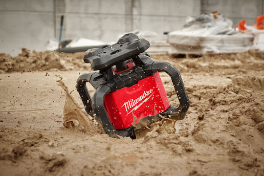 Milwaukee RLOH600-201C 600 M Περιστροφικό Αλφάδι Laser Κόκκινης Δέσμης 18V με Εύρος Εργασίας 30m