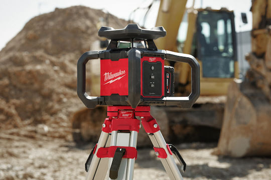 Milwaukee RLOH600-201C 600 M Περιστροφικό Αλφάδι Laser Κόκκινης Δέσμης 18V με Εύρος Εργασίας 30m