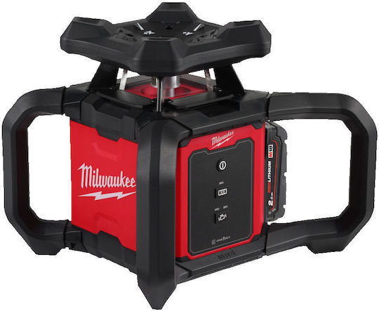 Milwaukee RLOH600-201C 600 M Περιστροφικό Αλφάδι Laser Κόκκινης Δέσμης 18V με Εύρος Εργασίας 30m