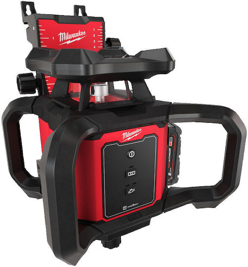 Milwaukee RLOH600-201C 600 M Περιστροφικό Αλφάδι Laser Κόκκινης Δέσμης 18V με Εύρος Εργασίας 30m
