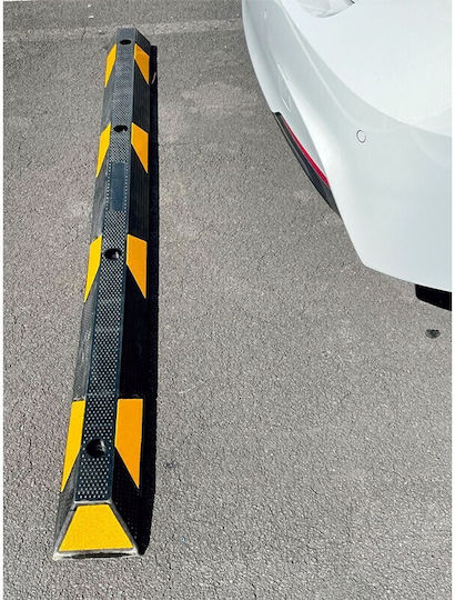 Bormann Pro Bpp2490 Rubber Wheel Stop 55cm Reflective Strips
