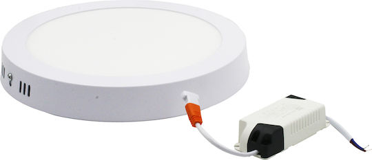 Adeleq Rund Draußen LED Panel 18W mit Kaltweiß Licht 6300K