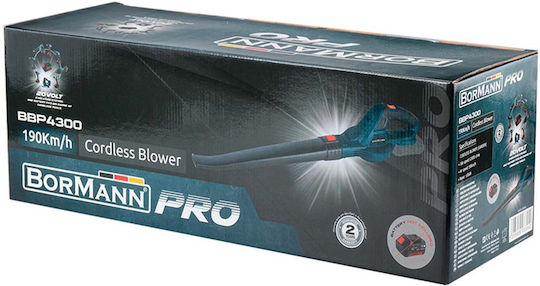 Bormann BBP4300 Blower Handheld Battery 20V Solo with Maximum Air Speed 190km/h