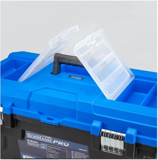 Bormann Pro BTB3314 Hand Tool Case Plastic with Tobacco Case Dimensions: W58.5xD32xH30cm