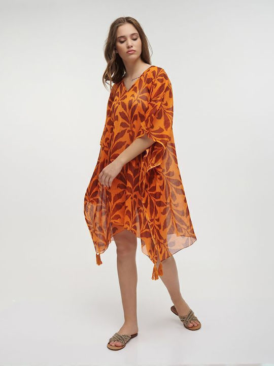 Ble Resort Collection Кафтан За Плаж Оранжев