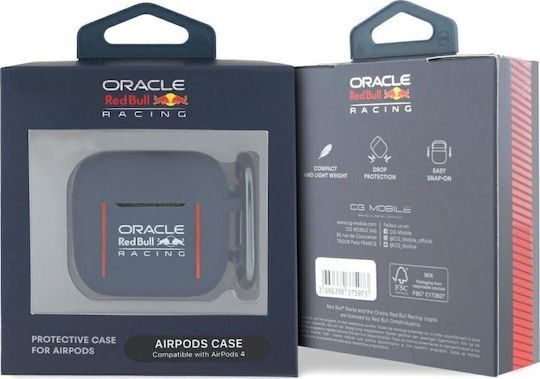Red Bull Hülle Silikon / Kunststoff in Blau Farbe für Apple AirPods 4