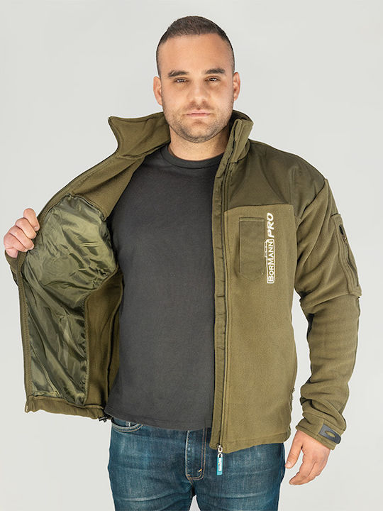 Bormann Bologna Work Jacket with Fleece Lining Khaki