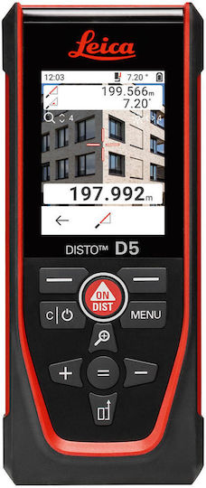 Leica Μέτρο Laser DISTO D5 Package Bluetooth με Εύρος Μέτρησης 0.05m-200m