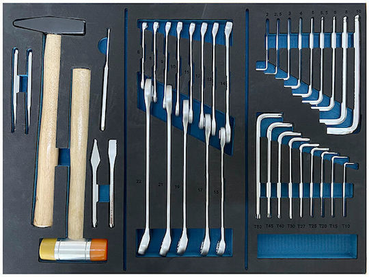 Bormann Pro BWR7600SET Εργαλειοφόρος με 6 Συρτάρια και 120 Εργαλεία