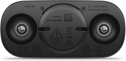 Garmin HRM 200 XS-S Сърдечен пулс колан За гърди 85см в Черен цвят