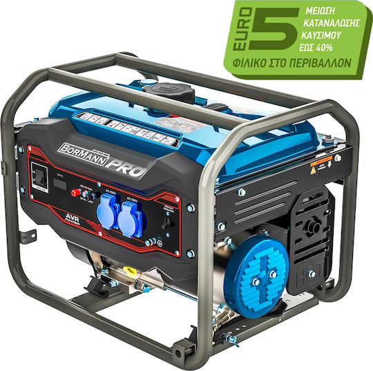 Bormann Pro BGB3000 Generator Gasoline Four-stroke with Handle and Maximum Power 3.3kVA