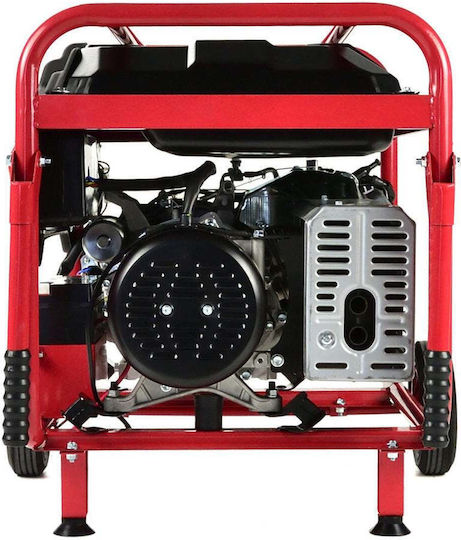Tvardy Генератор Бензин (четиритактов) с Миза, Гуми и Максимална Мощност 6.6kVA