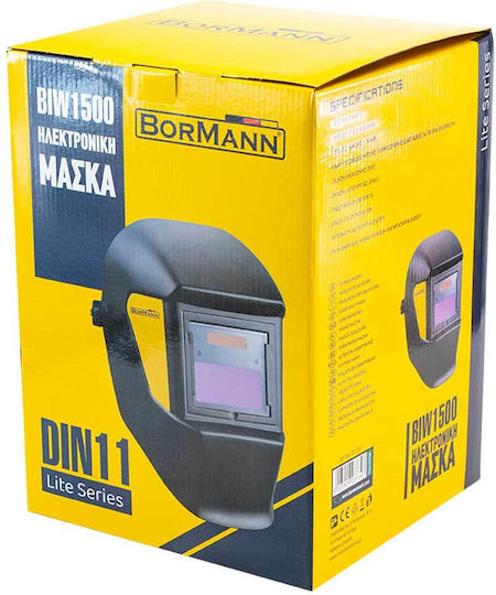 Bormann BIW1500 Welding Helmet with 90x35mm Visual Field Black