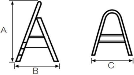Bormann Pro BHL9015 Ladder Aluminum with 6+1 Steps 224cm